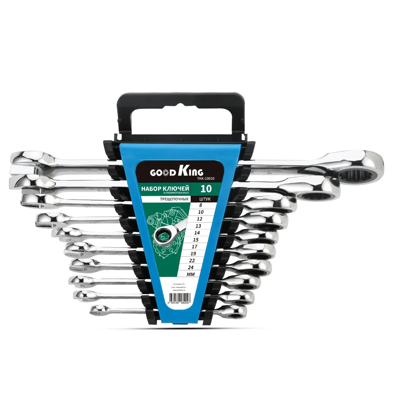 

Suitable for factory direct power strip ratchet wrench 10-piece set 5-12PCS6-32MM