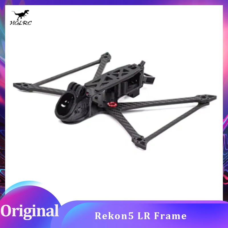 

HGLRC Rekon5 LR Сверхлегкая рама дальнего действия, колесная база 222 мм, рычаг 4 мм для воздушного блока O3, 5-дюймовый мини-дрон FPV дальнего действия
