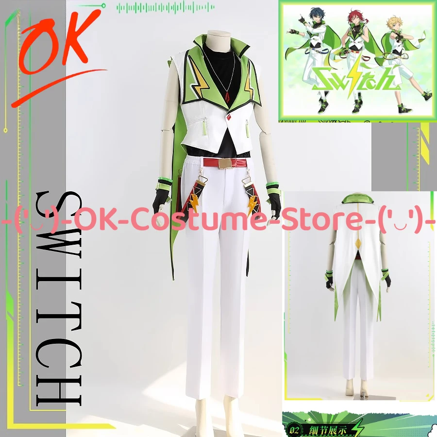 

[Customized Size] Ensemble Stars Switch Natsume Sakasaki Tsumugi Aoba Harukawa Sora Cosplay Costume Halloween Party Uniform Suit