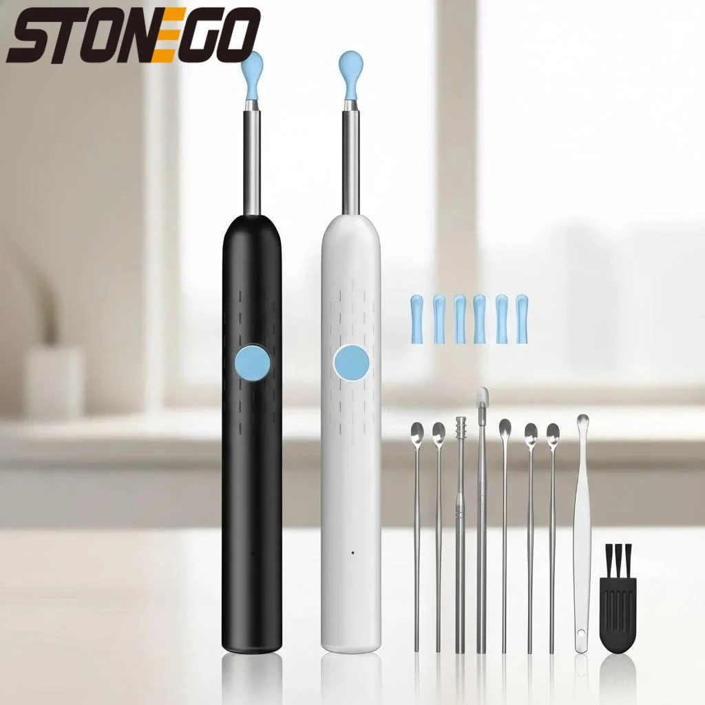 

Adjustable Camera HD Visual Ear Cleaning Kit with LED Light Safe Earwax Removal Tool Medical Grade Otoscope for Adults Kids