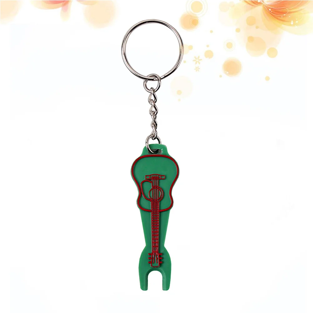 

Guitar-Shaped Pin Puller Nail Extractor Ring Portable Keychain Easy Removal Tool Music Player Gift Accessory