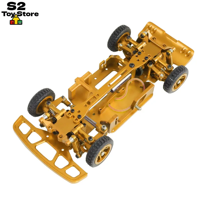 WeiLi 1/28 Metalowa Rama Podwozia do Tuningu dla K969 K979 K989 K999, Metalowa Klatka Bezpieczeństwa, Zestaw Części do Modyfikacji Samochodów RC