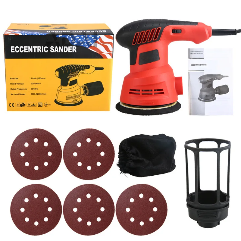 

Электрическая шлифовальная машина для дерева и мебели 220В, европейский стандарт, с регулировкой скорости, для полировки и шлифовки стен и шпатлевки