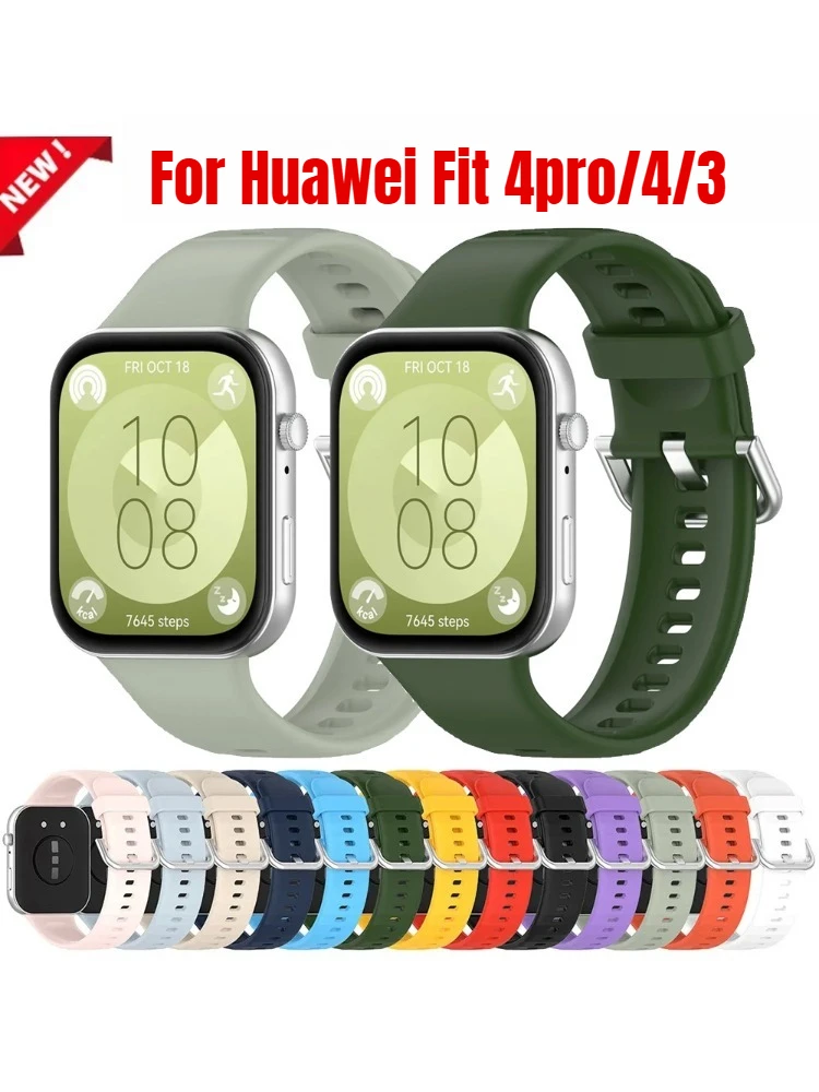 

Original Silicone Strap for Huawei Watch Fit 4 4pro 3 Replacement Sports Bracelet Wrist Band For Huawei Fit 2 1 Belt Accessories