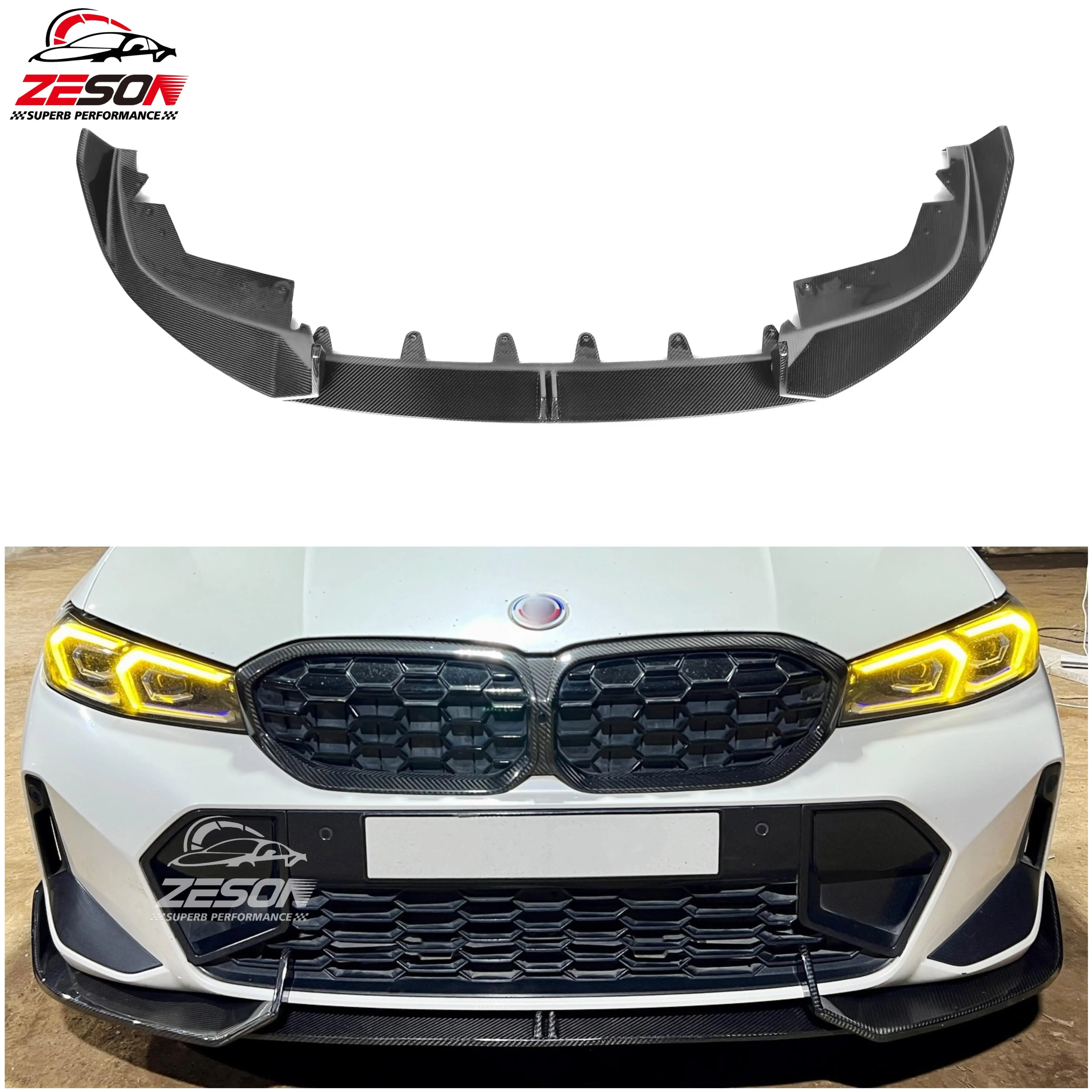

New Design High Quality ADR Style Carbon Fiber Front Bumper Lip for BMW 3 Series G20 G28