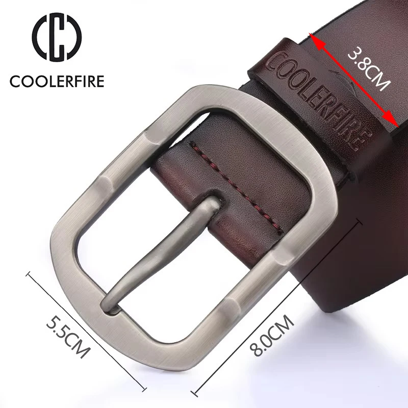 男性の本物の革ベルト男性高品質の高級ストラップ男性ベルト男性ファッションヴィンテージピンバックルジーンズ