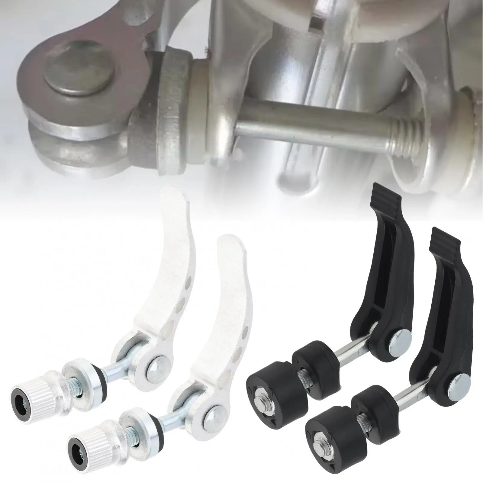 2pcs M6 Thread Binder Clamp Bolts for Bike Seat / Stroller / Cutting Machine Fixation, Quickly Release Clamp Locking Levers