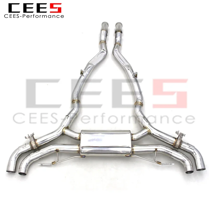 CEES Axle Exhaust System For BMW X5 G05 4.4T 2019-2023 Racing Escape Exhaust Pipe Muffler 304 Stainless Steel