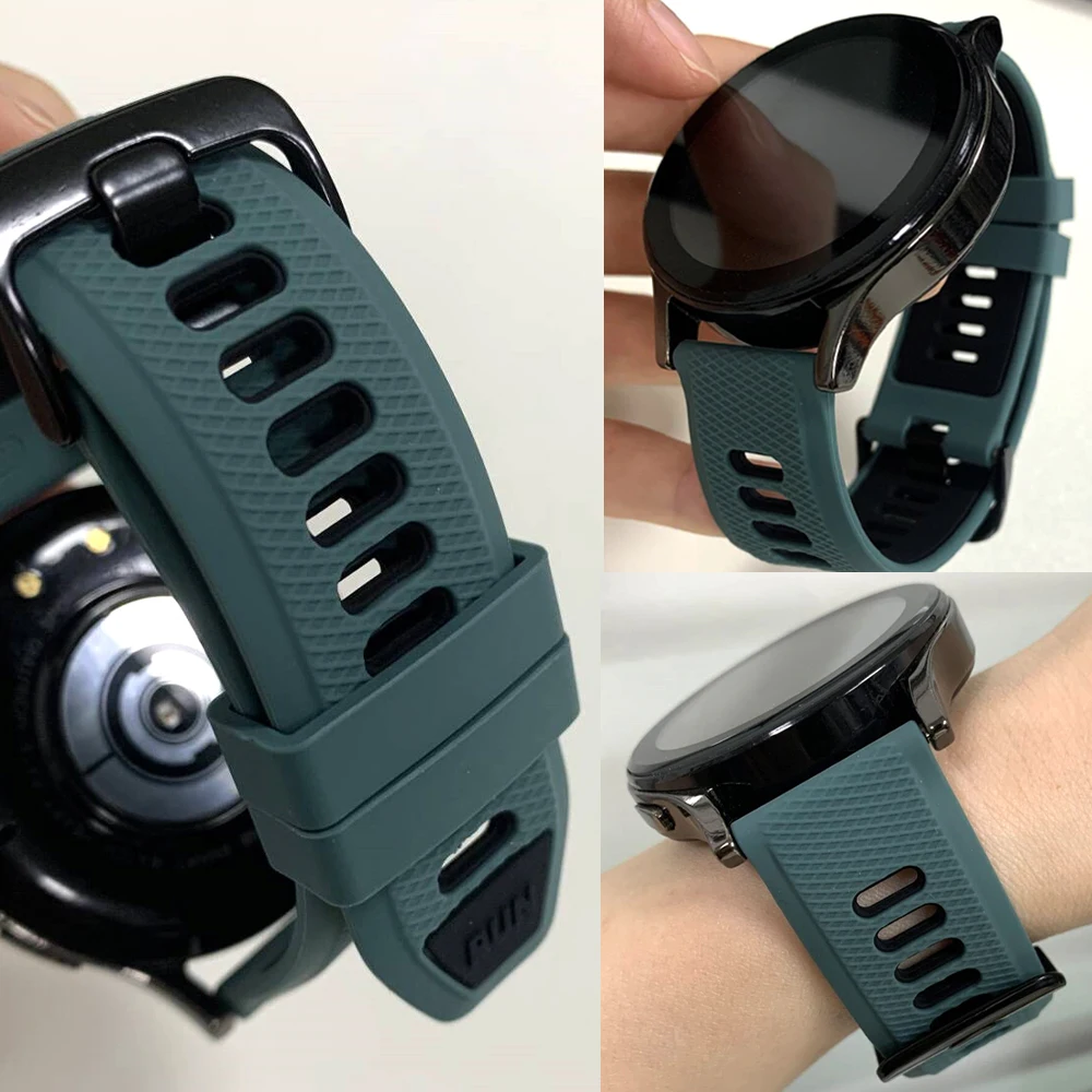20mm 22mm Silicone Watchband For Garmin Forerunner 265 570 165 255 55 Strap Venu sq 3 2 Move Trend/Luxe S42 Sport Wrist Bracelet