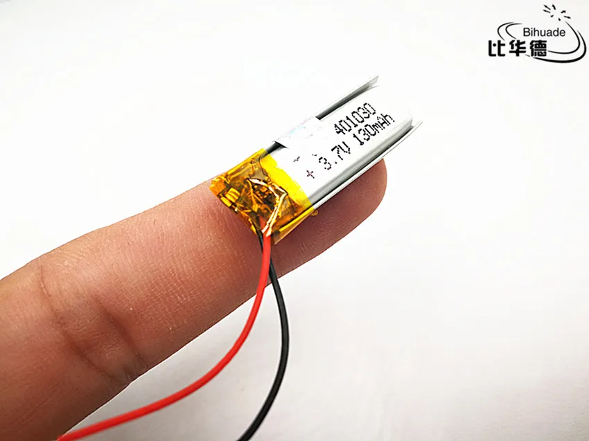 10 szt. Litrowa bateria energetyczna Dobra jakość 3,7 V, 130 mAH, 401030 Polimerowy akumulator litowo-jonowy / litowo-jonowy do zabawek, POWER