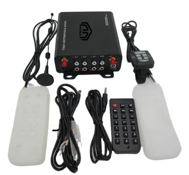 7.1 Channel Stereo Motorcycle Audio Motorcycle MP3 for UTV ATV Golf Cart Audio Car Audio Amplifier