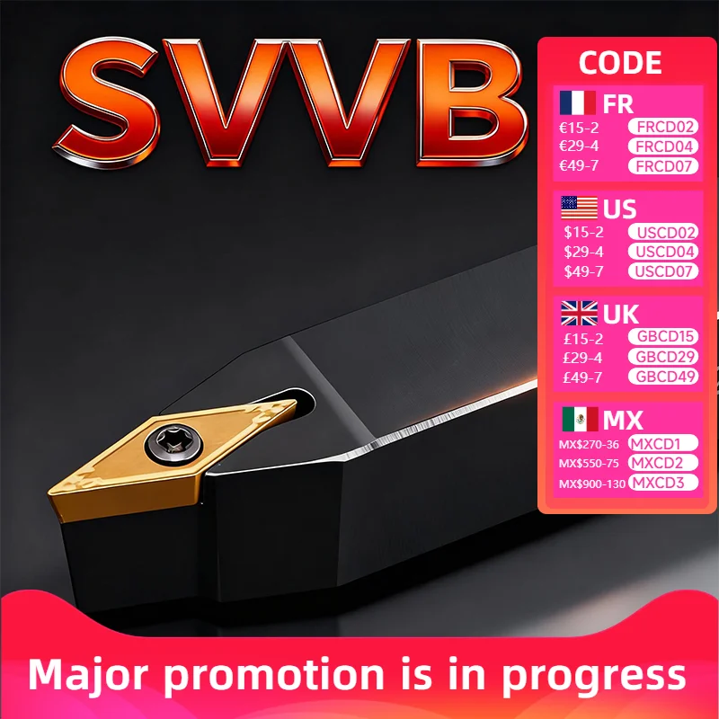 

Внешний токарный инструмент SVVBN SVVBN1212 SVVBN1616 SVVBN2020 SVVBN2525 режущий стержень токарный станок с ЧПУ поворотный держатель