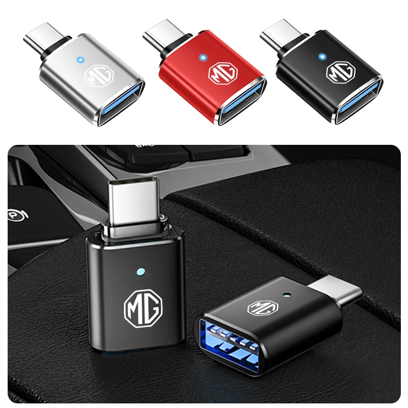 모리스 가라지 MG 6 3 5 7 TF ZR ZS HS GS GT 헥터용 차량용 LED 타입 C to USB 3.0 어댑터 케이블 컨버터 인테리어 액세서리 썸네일 6