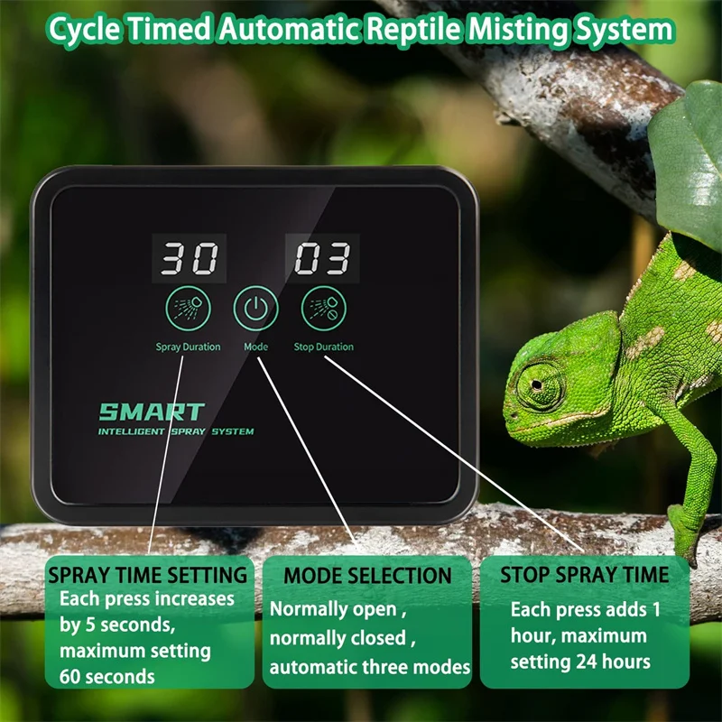 Intelligent Fogger Terrariums Electronic Humidifier Timer Automatic Mist Rainforest Timing Spray System Kit Control Sprinkler