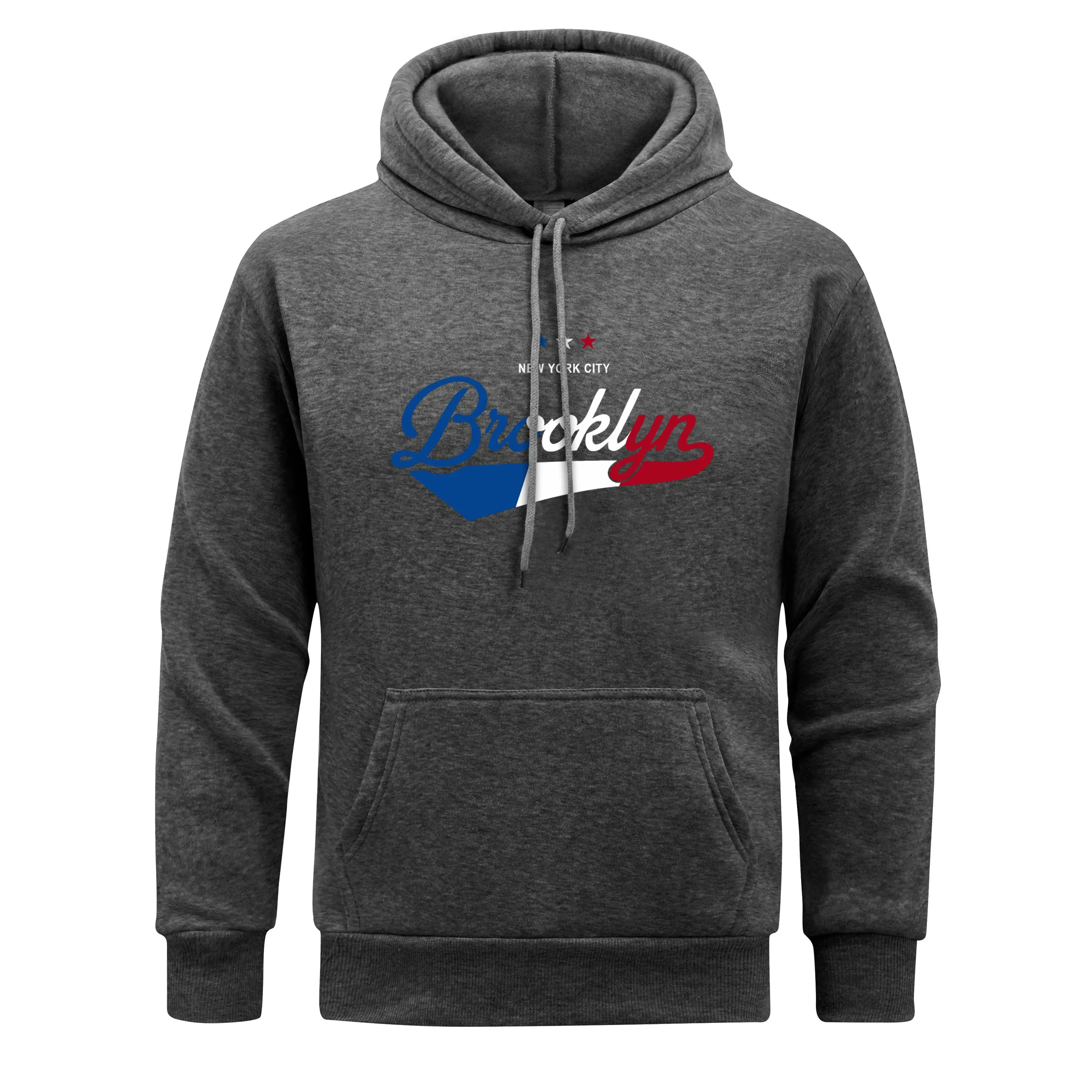 America Brooklyn City Men Hoodies Usa New York  Hoody Fleece fur-liner Hoodie Man Casual Soft Spring Autumn Clothing