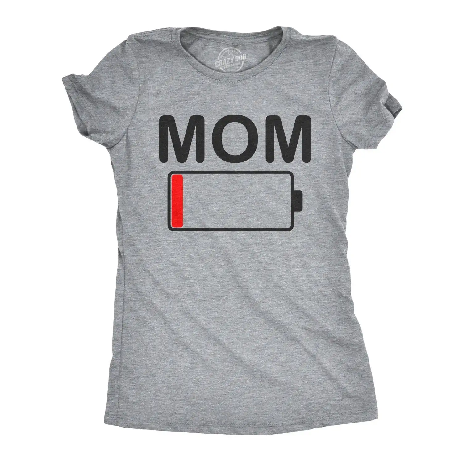 Mom T Shirt Funny New For Moms Battery Low Tired Stressed Out