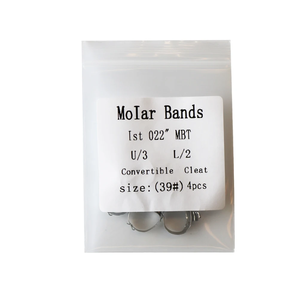 1Pack Molar Bands 1st U3L2 With Cleats Convertible , MBT, 0.22 (4pcs/Pack)