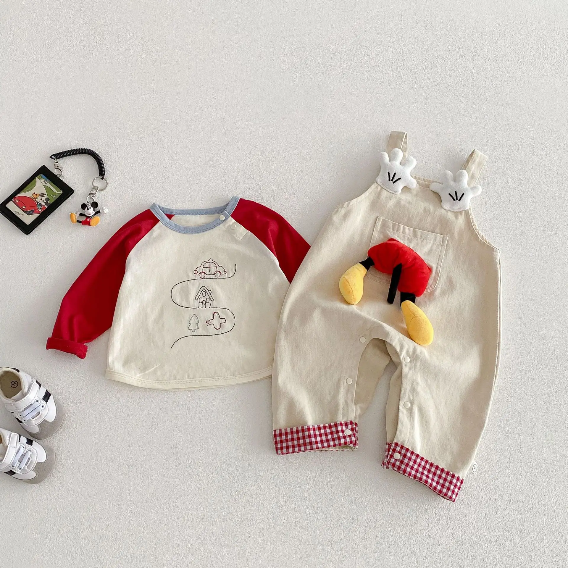 Baby Super Cute Overalls 2026 New Spring Baby Three-dimensional Doll Cartoon Jumpsuit Newborn Clothes