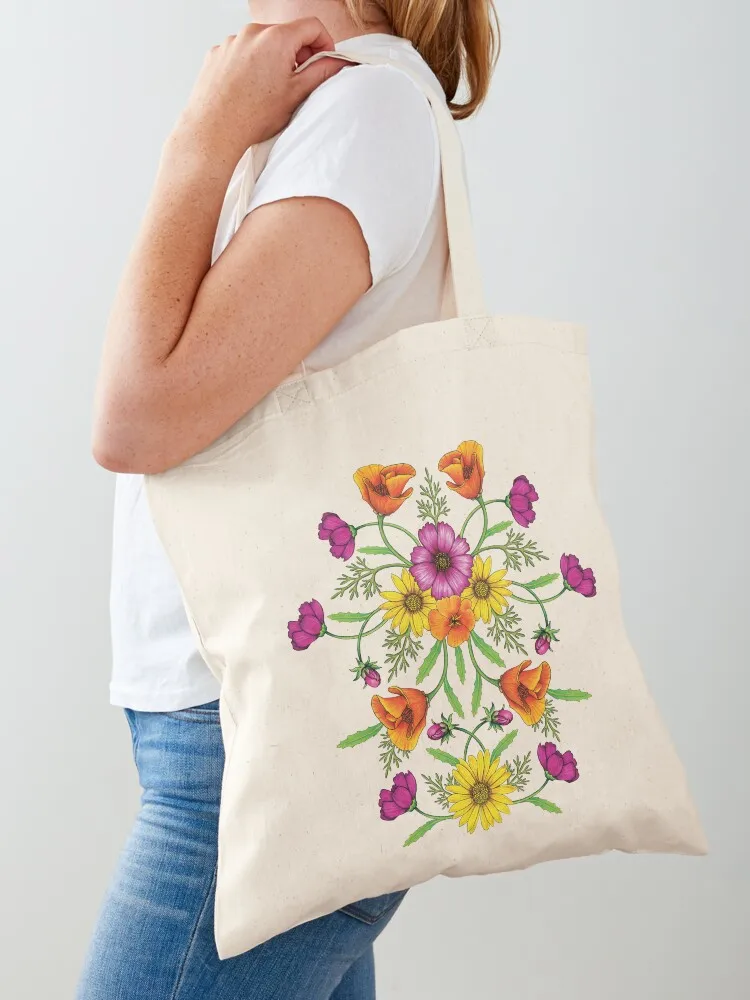 

Spring Wildflower Garden Tote Bag Canvas bag Gift bags shoping bag personalized tote