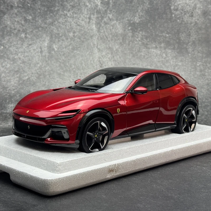 BBR  Die-casting model 1/18  Purosangue  Rosso Corsa Panoramic Roof  Car model Static Ornament Holiday Gift Collection