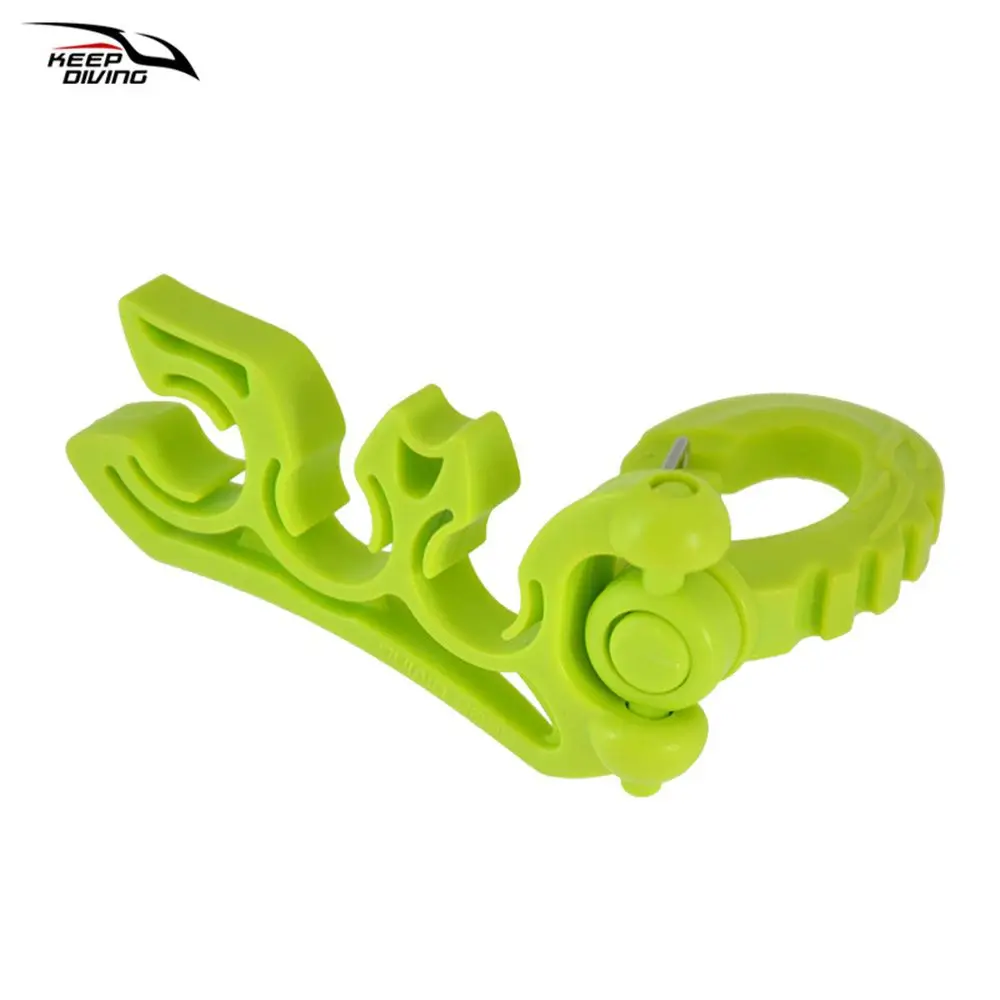 Buckle Water Sport Scuba Diving Regulator Gauge Octopus Retainer Clip BCD Regulator Hose Holder Respiratory Regulator Clamp