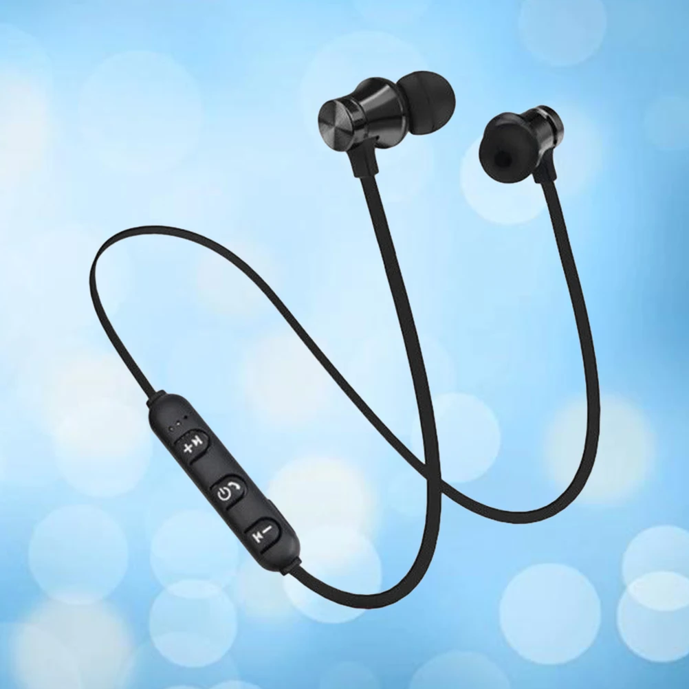 

Magnetic Headset Business Sports Earphones Car Wireless Earpiece Headphones Earbuds 10m Range Superb