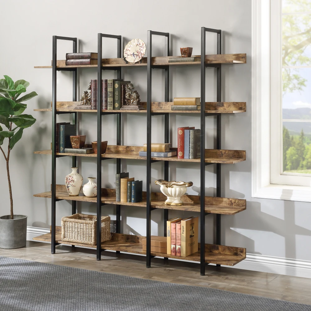 5 Tier Vintage Industrial Open - огляд і ціна Bookshelf 5 Tier