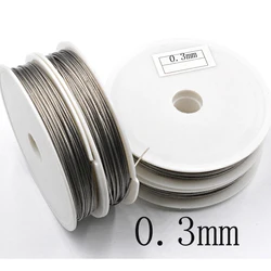 Stainless Steel Wire 0.3/0.38/0.45/0.5/0.6/0.7/0.8mm Never Fade Wire Cord Line Handmade DIY for Jewelry Making Bracelet&Necklace