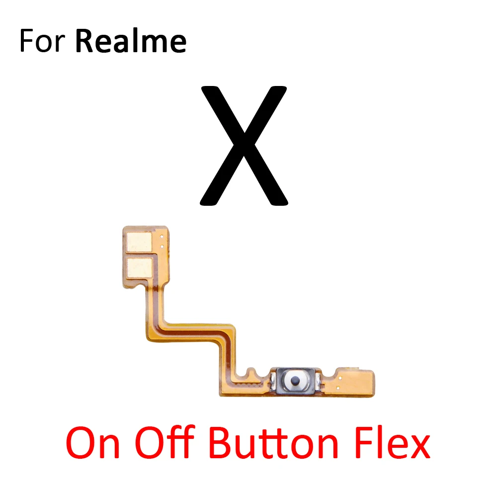 Volume Button Power Switch On Off Key Ribbon Flex Cable For OPPO Realme X2 X Lite 3 2 1 Pro Replacement Parts