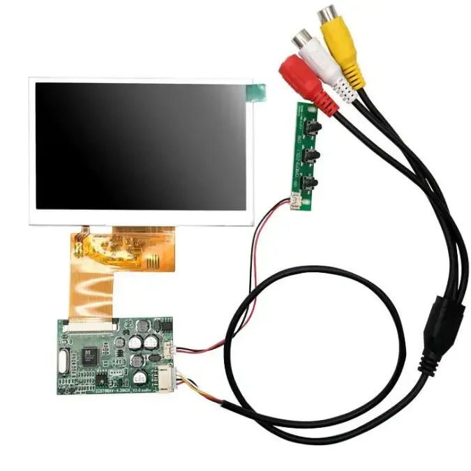 

4.3 Inch LCD Display RGB 480(RGB)x272 with AV Driver Board Module Kit Monitor for Car AV Digital Photo Frame Multi-function