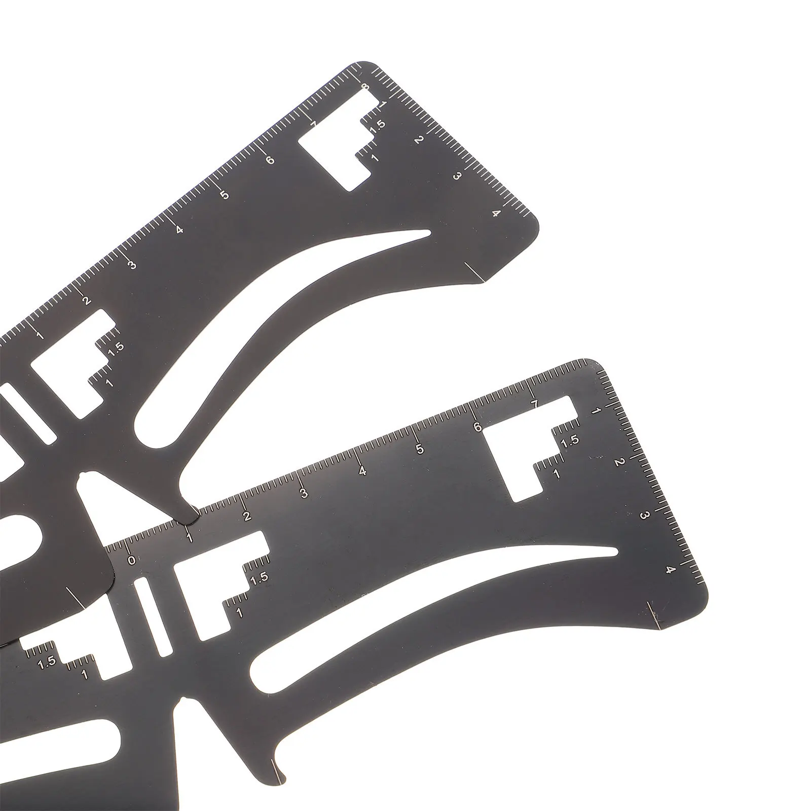 2 pezzi stencil per sopracciglia in metallo in acciaio inossidabile righello per sopracciglia simmetriche facile strumento di mappatura delle sopracciglia fai da te trucco professionale