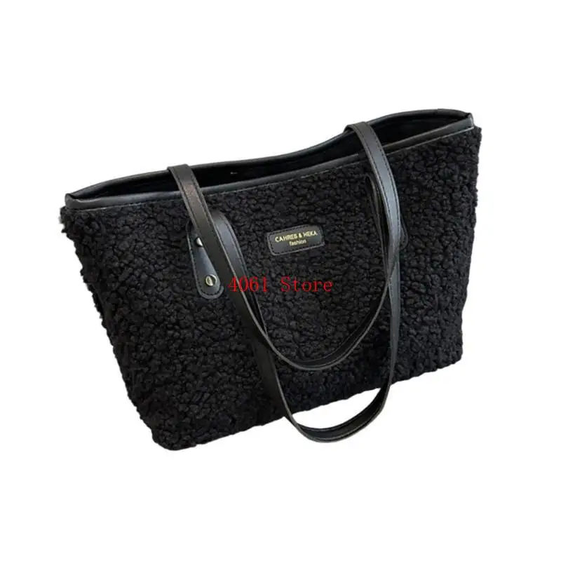 

Large Capacity Plush Shoulder Bag For Daily Commute And Fashionable