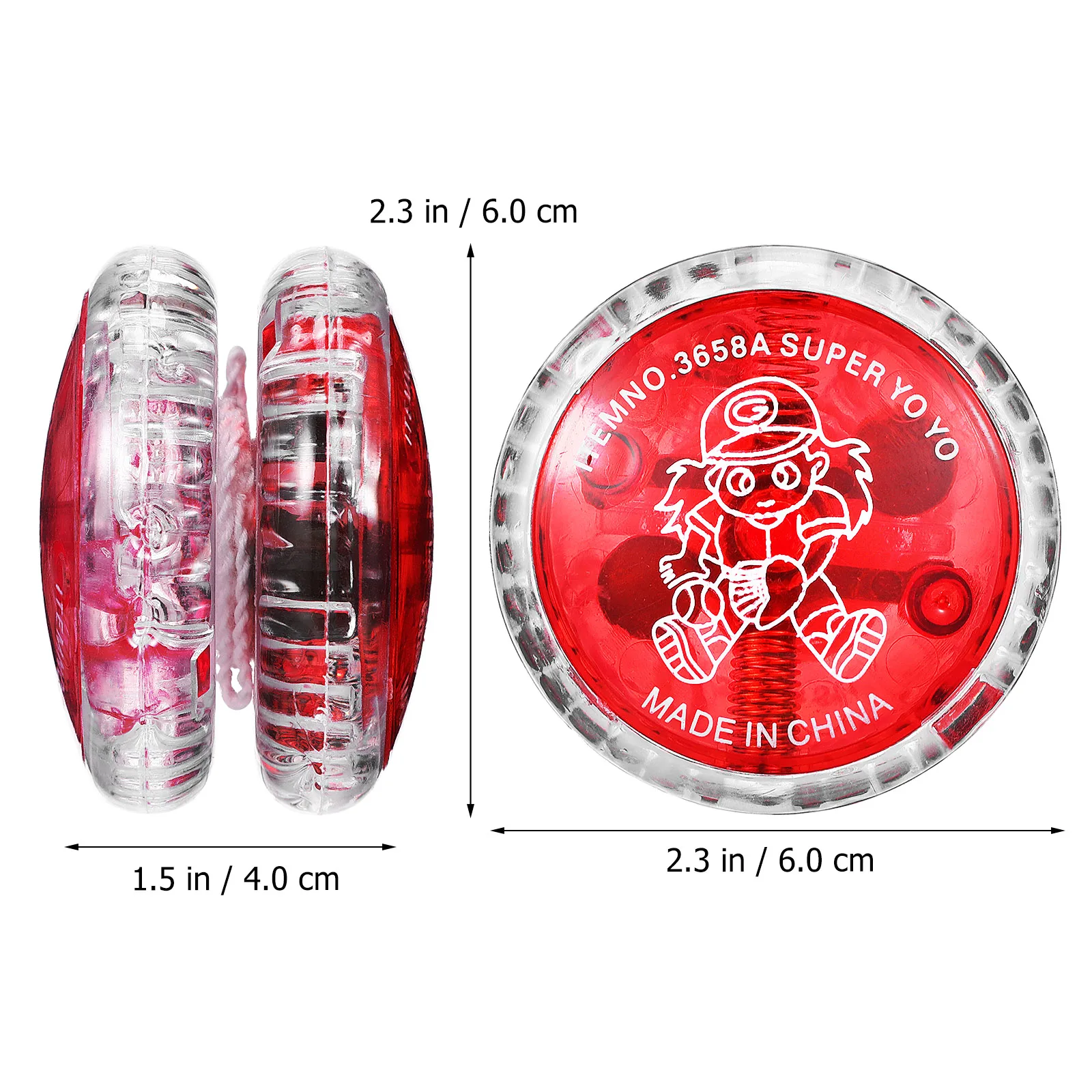 

10 Pcs Yo Colored Plastic Long Service Life Light Up Toys Funny Creative Carnival Prizes Bulk Kids Toys 90s