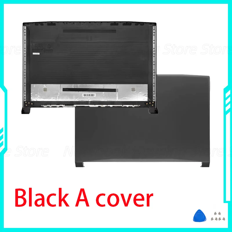 New Laptop Shell For Katana GF76 MS-17L1 17L2 17L3 17L4 LCD Back Cover/Front Bezel/Palmrest/Bottom Case/Hinges Black 17.3 Inch
