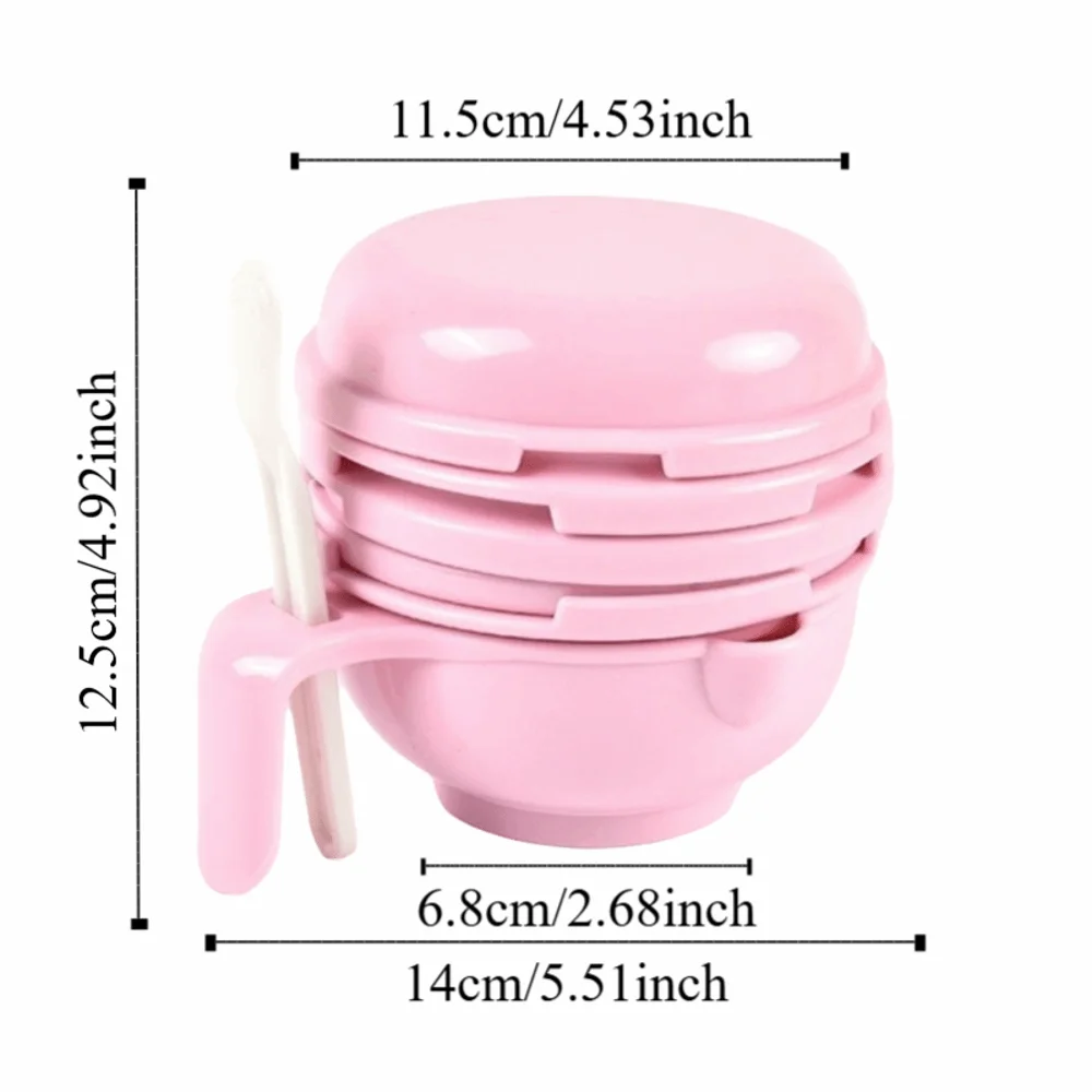 Solid color Baby Food Grinding Bowl Handmade Easy to Use Fruit Puree Grater Manual Operation Multifunctional Manual Grinder