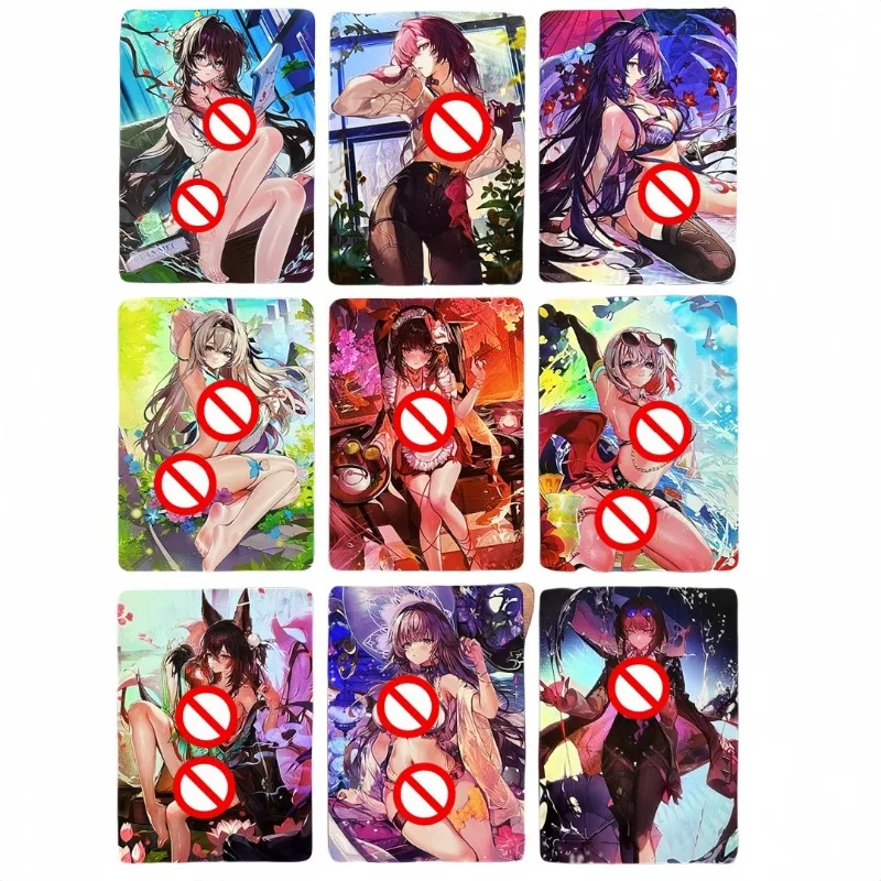 

9 шт./компл., самодельные Honkai Star Rail, преломляющая лазерная коллекция, флэш-карта HIMEKO ASTA CUINAIFEA, игровая карта для рисования, игрушка в подарок