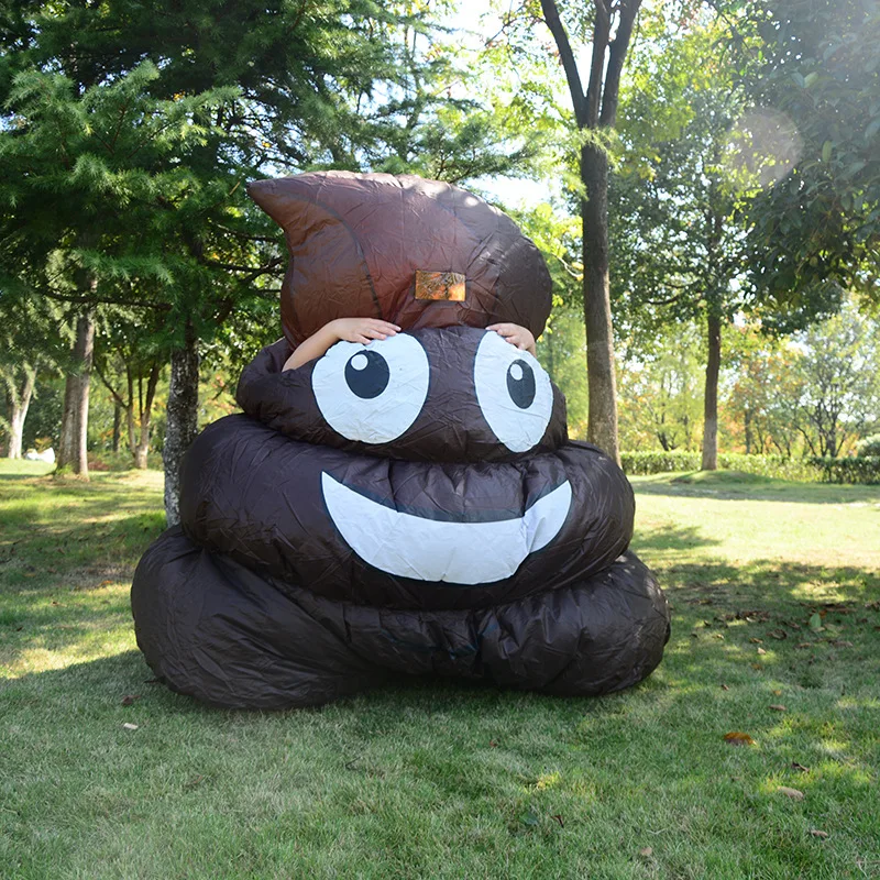 Simbok Funny Poop Inflatable Costume Halloween Party Bar Performance Cartoon Puppet Spoof Props