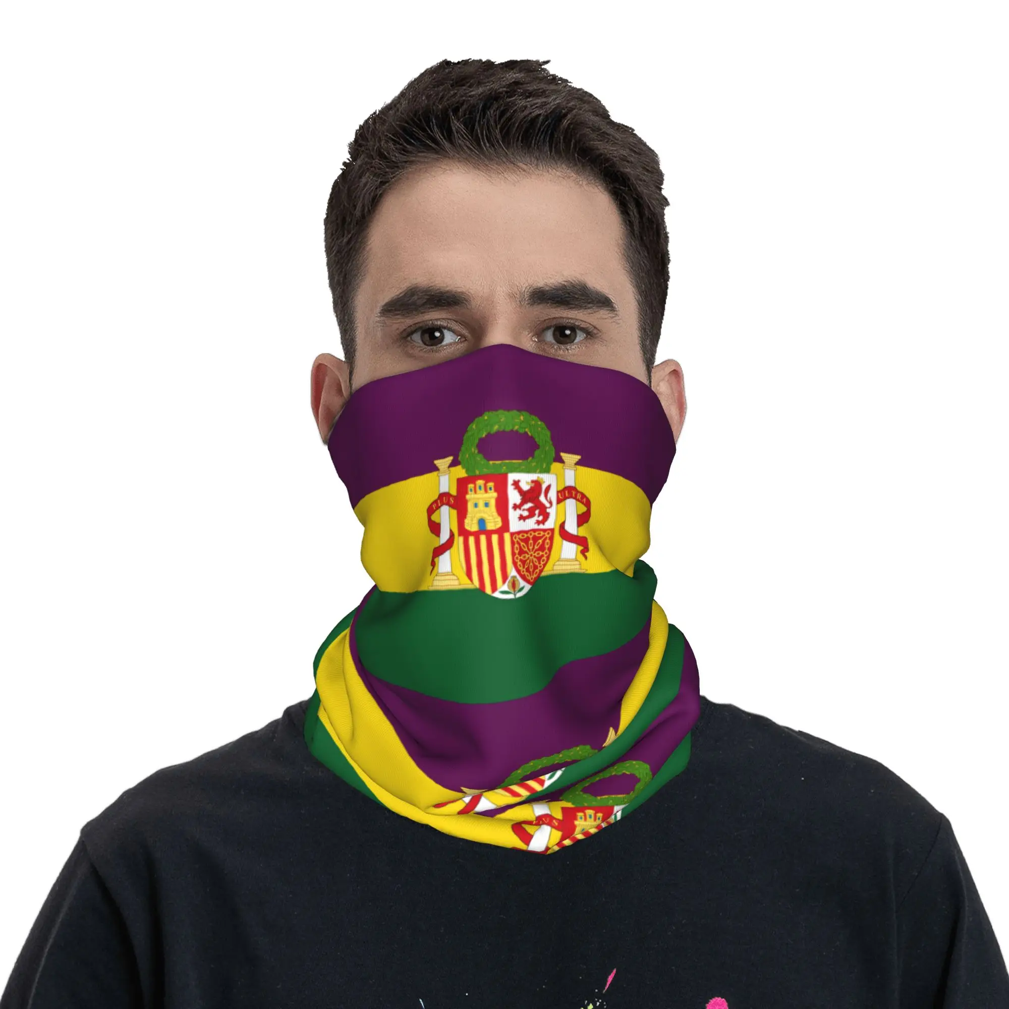 

Flag of Spain Balaclava Riding Fishing Cycling Mask Anti-UV Seamless Soft Face Masks Spring y2k Funny Neck Gaiter