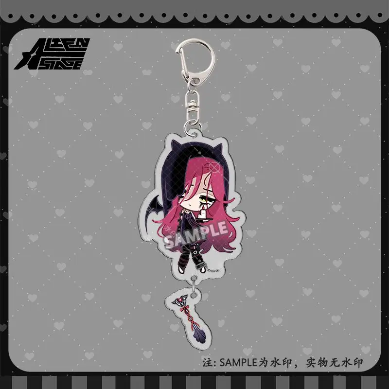 Acrylic Keychain Bag Pendant for Alien Stage Ivan Mizi Sua Till Luka Hyuna Q Version Anime Character Creativity Erchandise Gifts