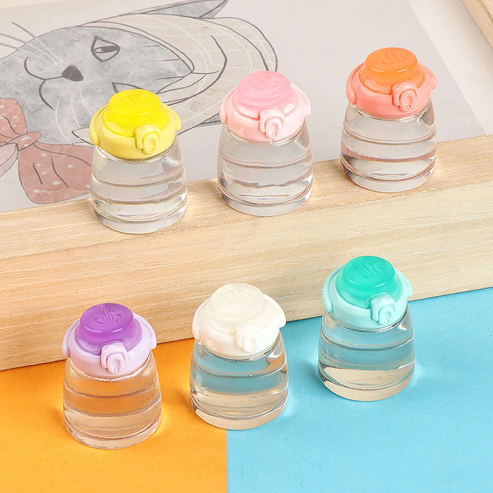 

12 Pcs Simulated Belly Cup Mini House Accessories Dollhouse Water Bottles Miniature