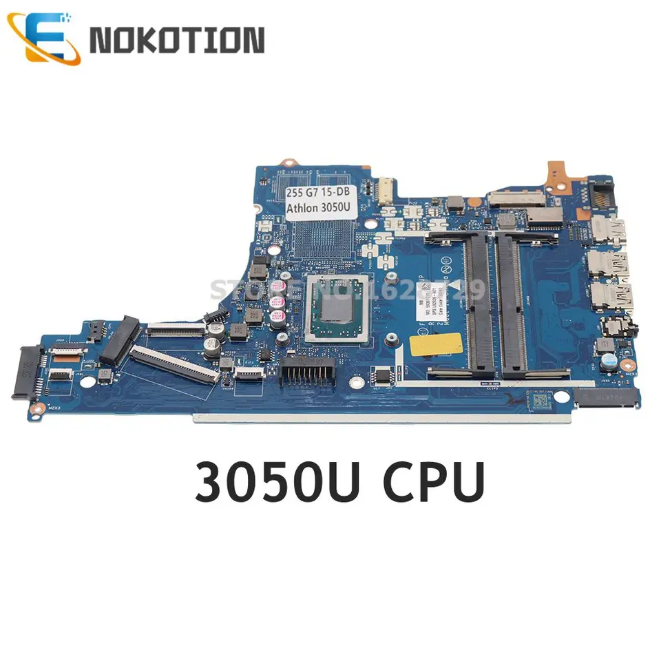 NOKOTION for HP 255 G7 15-DB Laptop Motherboard 3050U CPU DDR4