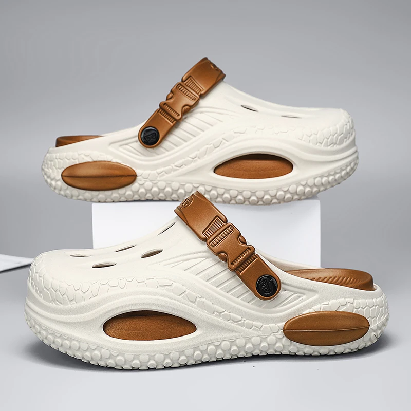 

Men Clogs SlidesSummer Men Slippers Beach Outdoor Men's Soft EVA Indoor Home Flip Flops Casual Sandals Platform Water Shoes