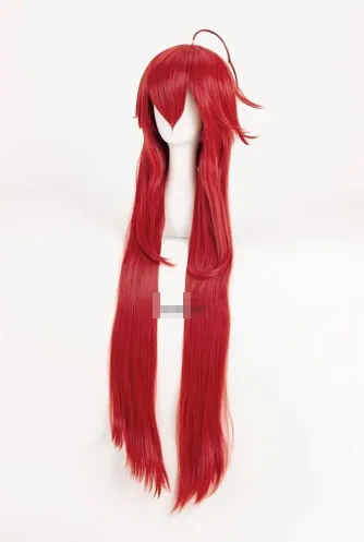 Parrucche DxD delle scuole superiori parrucca Rias Gremory 100cm parrucca Cosplay per capelli sintetici resistenti al calore rosso lungo + cappuccio per parrucca