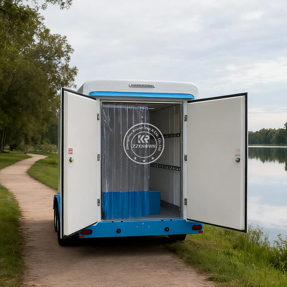 Mobile Portable Freezer Truck Cold Storage Trailer Portable Food Storage Cold Refrigerated Cargo Truck for Frozen Food