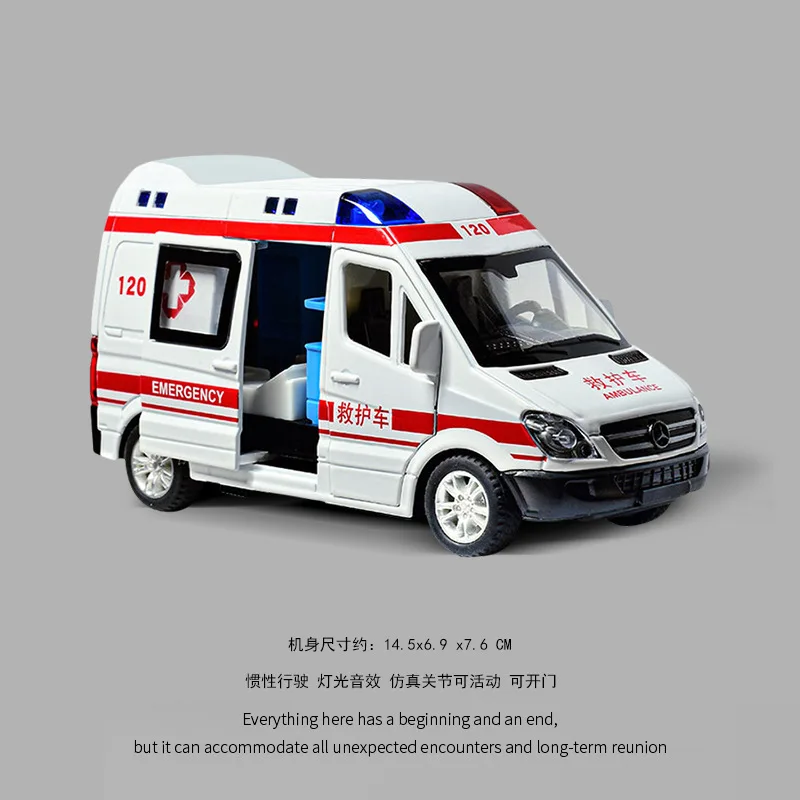 

Инерционная машинка-игрушка: детская скорая помощь, пожарная машина, полицейская машина (BS7737)