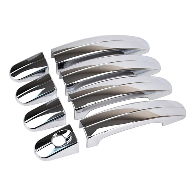 Chrome Door Handle Cover Trim Overlay Molding For Ford Focus Escape Kuga C-Max S-Max Galaxy Mondeo 2013 2014 2015 2016 2017 2018