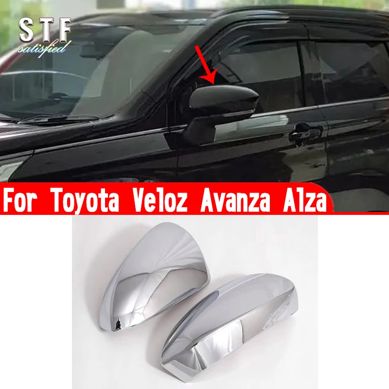 

For Toyota Veloz Avanza Alza 2022 2023 Car Accessories ABS Mirror Cover Trim Molding Decoration Stickers