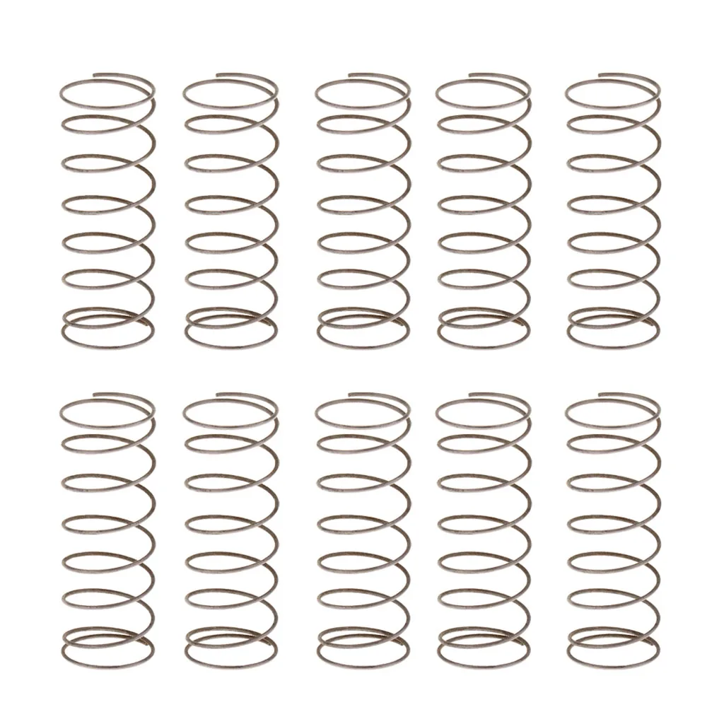 Resortes de Trombón plateados, accesorios de piezas de instrumentos de latón, 10 piezas