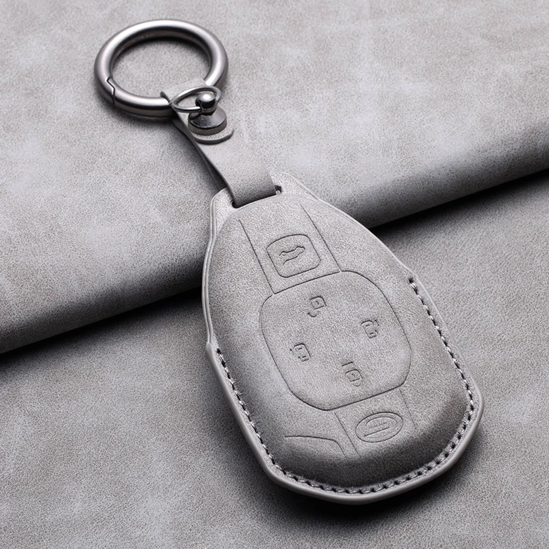 Leather Car Key Case Cover For GAC Trumpchi GS4 GM8 GA3 GA6 SGS7 GA4 GS5 GS3 Legend GS8 Empow J11 J12 J13 J14 J15 J16 Key Bag