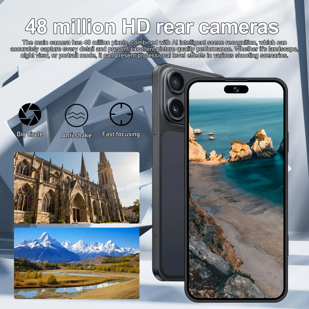 K-Touch Nuevos Teléfonos Móviles iFone 18 Pro Maxi Smartphone Android 5G 7.3 HD Original 22GB+2TB Face ID Doble SIM 7800mAh